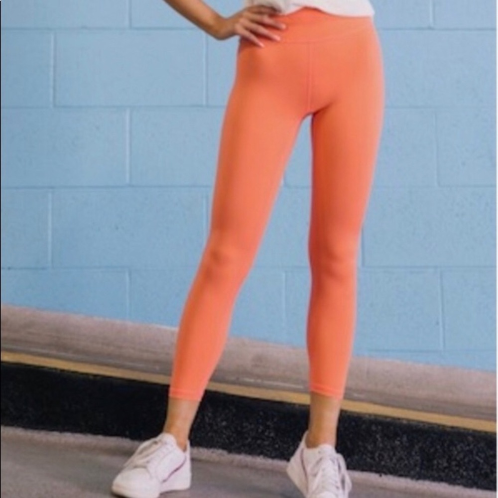 💗(ZYIA) Coral Moon Brilliant High Rise 7/8 Yoga Leggings - Women’s SIZE MEDIUM